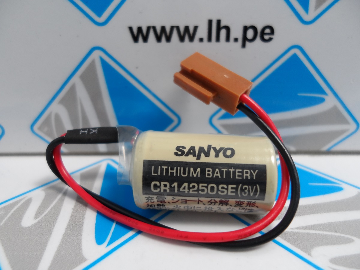 CR14250SE-R        Batería Lithium 3V, con cable y conector color Marrón